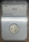1934 Buffalo Nickel 5c - Nice Lustrous