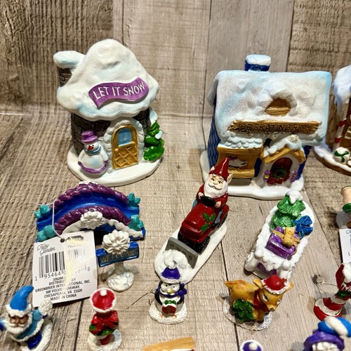 Fairy Garden Winter Wonderland Lot Holiday Christmas House Lot Of 24 New - Picture 3 of 11