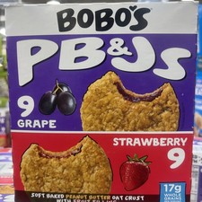 Bobo's PB&J Oat Snacks, Variety Pack, 2.1 Ounce (Pack of 18)