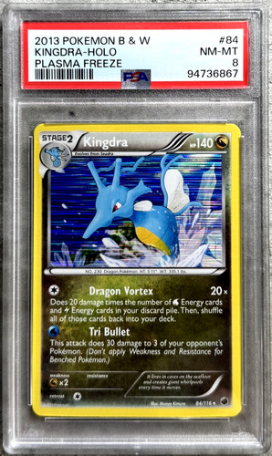 Kingdra graded PSA 8 for sale on eBay