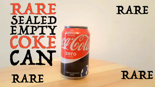 Sealed Empty Coke Can Factory ERROR Coca Cola 12 FL OZ Collector's Item ...