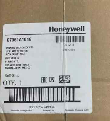 Long warranty Express New Honeywell C7061A 1046 UV Flame Detector C7061A1046