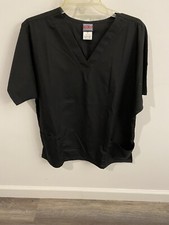 NEW Cherokee Originals Scrub Top Shirt BLACK Size Large NWT NOS