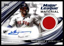 2023 TOPPS MAJOR LEAGUE MATERIALS JERSEY AUTO /50 Xander Bogaerts Boston Red Sox