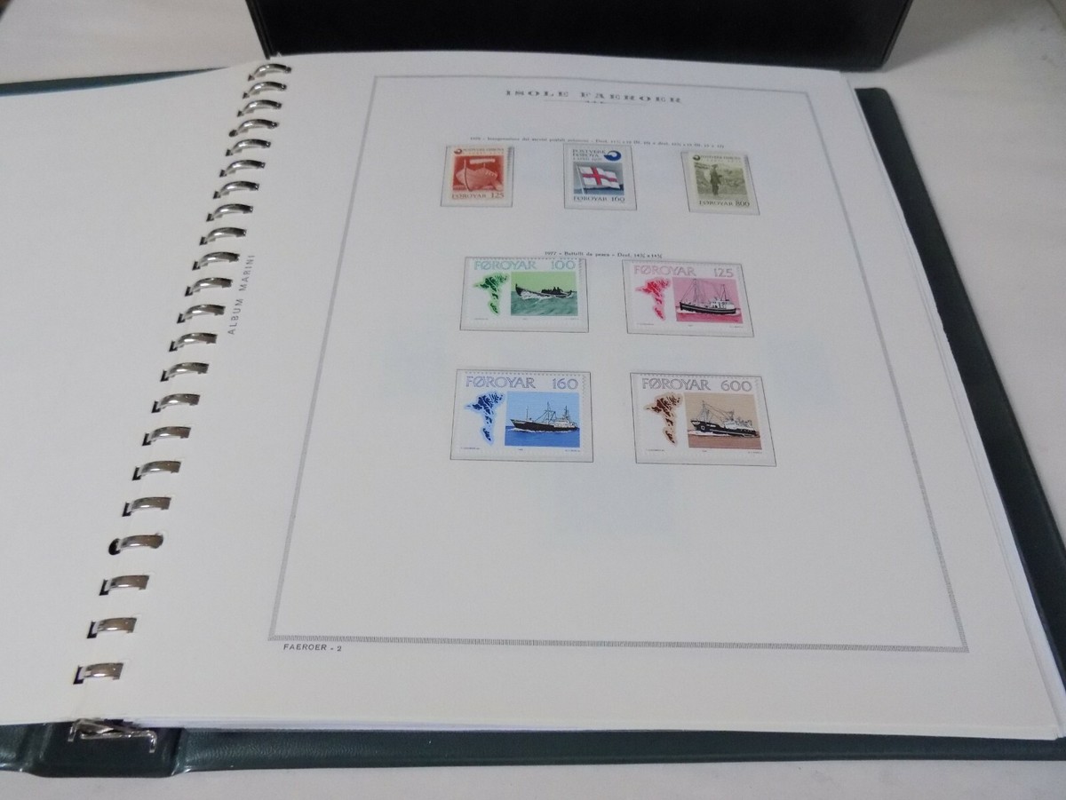 Collection Complète De Timbres Des Îles Féroé 1975-95 - Neufs Non Oblitérés Sur Feuilles Marines