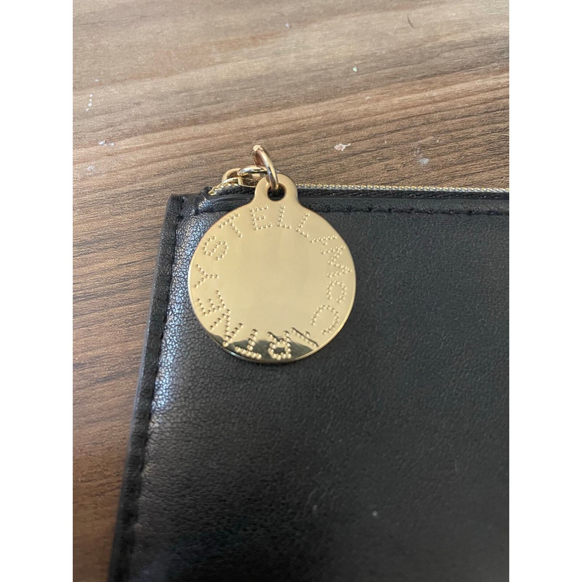 STELLA MCCARTNEY Leather Large Medallion Zip Pouch | eBay