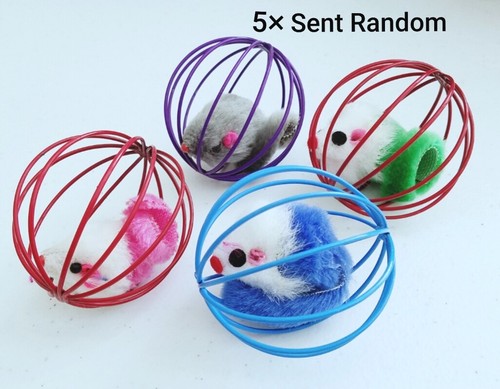 5× Katze Kätzchen Spielzeug Maus Mäuse Käfig Ball interaktiv kaufen MEHR SPAREN - Bild 4 von 6