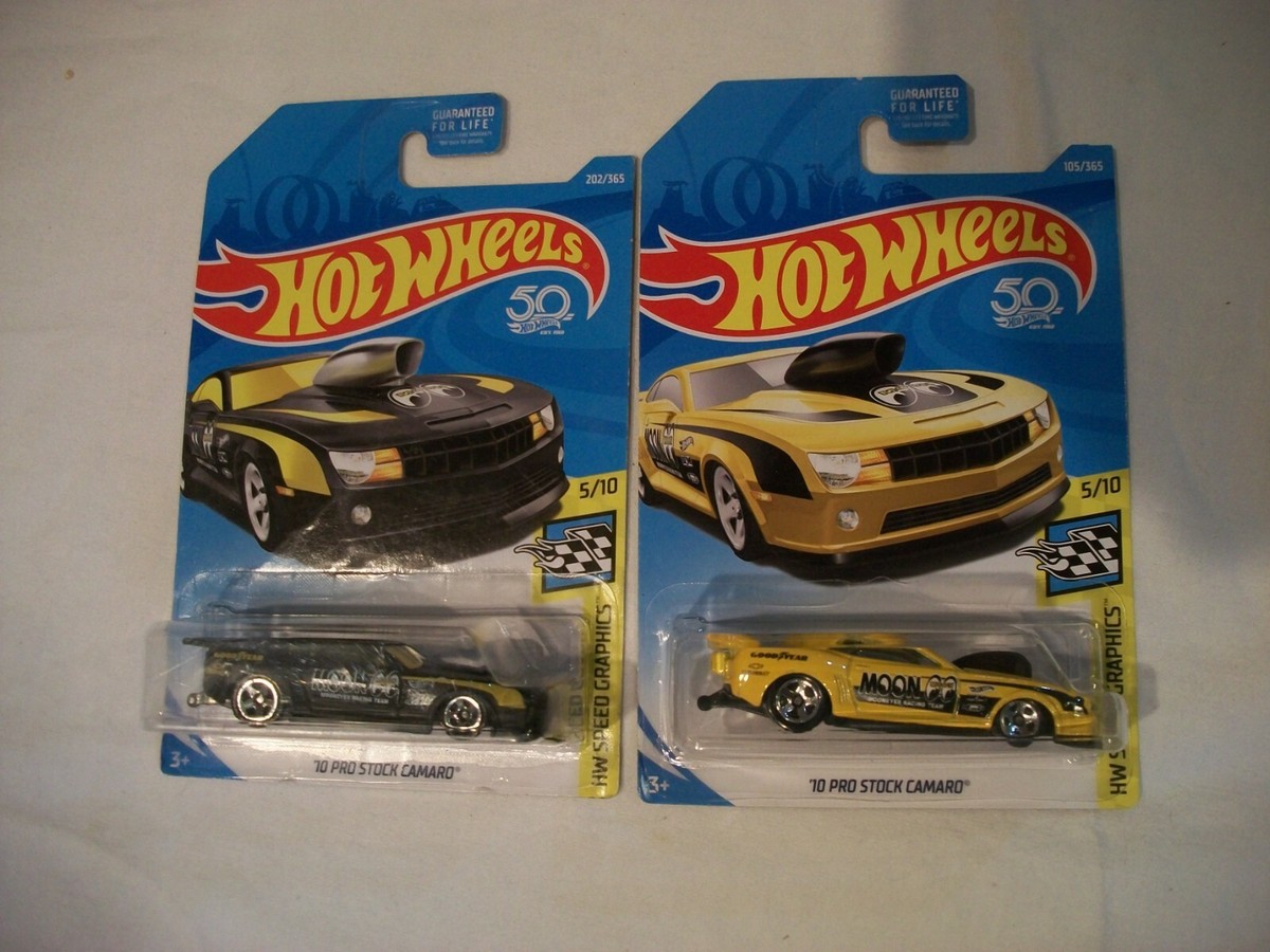 Hot Wheels HW Speed Graphics 2018 Collection '10 PRO STOCK CAMARO Yellow  Black