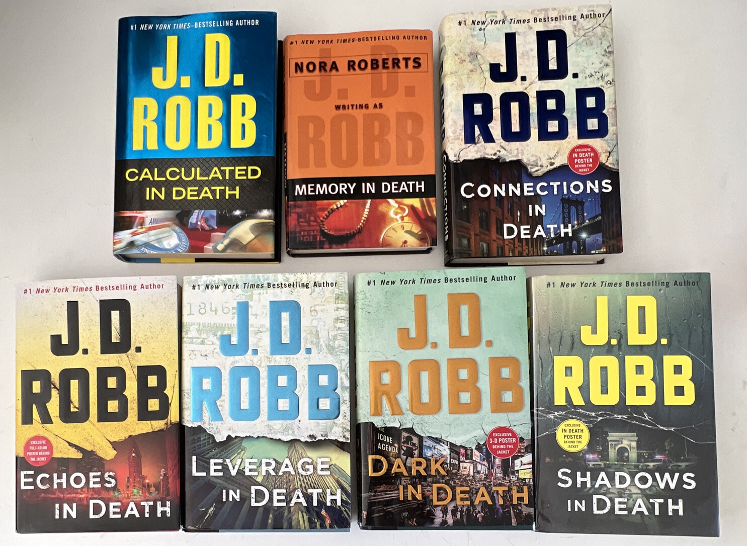 lot-of-7-jd-robb-in-death-series-hardcover-w-dust-jacket-novels-ebay