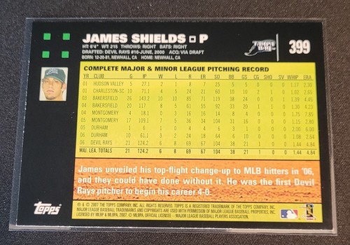 All 2007 Topps TB Devil Rays Cards - Team Lot of 22 Devil Rays Cards - 7 Rookies - Picture 21 of 24