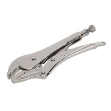 Image of Sealey Locking Pliers Straight Jaws 185mm 0-30mm Capacity Locking Grips/Pliers
