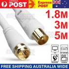 1.8M 3M 5M TV Antenna Cable PAL Male to F-Type Digital Lead
