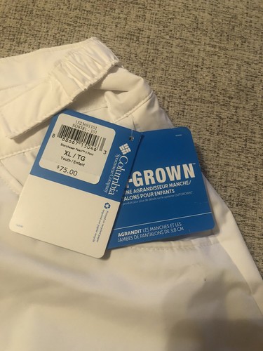 NWT $75 Columbia Kids Girl's White Starchaser Peak II Snow Pants Size XL - Picture 6 of 8
