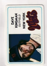 1981 PERMA GRAPHICS DAVE KINGMAN NEW YORK METS SUPER STAR CREDIT CARD JC-4451