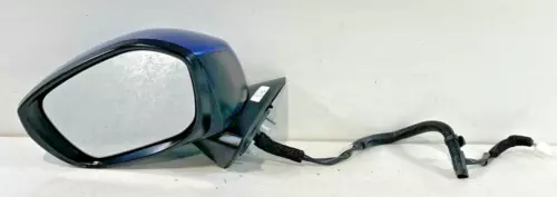 22-24 HONDA CIVIC FRONT LEFT SIDE VIEW DOOR MIRROR W/O TURN SIGNAL BLUE # 96611