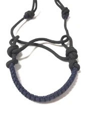 indian bosal attachment navy Blue miniature horse to draft size