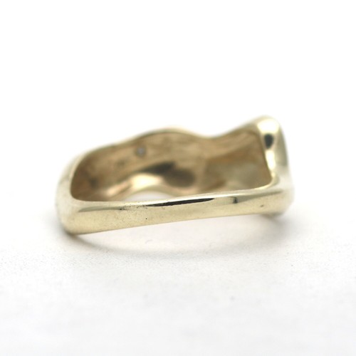 Ring 585 Gold 14 Karat Gelbgold Weißgold 0,01 CT Diamant Damen Wert 590,- - Bild 4 von 7