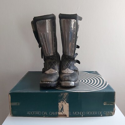 Vintage Motocross Boots Stivali Alpinestars Roger De Coster Roger