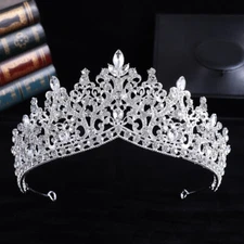 13 Colors Silver Gold Tiara Crown For Women Queen Princess Wedding Prom