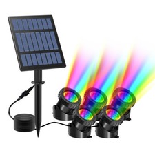 5 IN 1 Solar Pond Lights LED Multicolored Submersible Fountain Pool Lamps Light