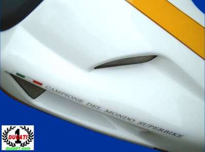 Ducati 916 Campione Del Mondo SBK Seat Aufkleber / Sticker X 2