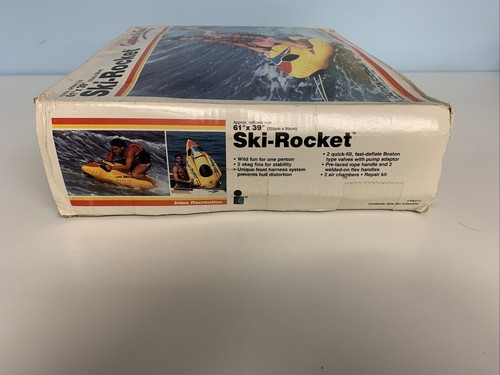 Vintage 1986 Intex Recreation SKI ROCKET One Person Skiboot Inflatable 61”x39” - Bild 5 von 12