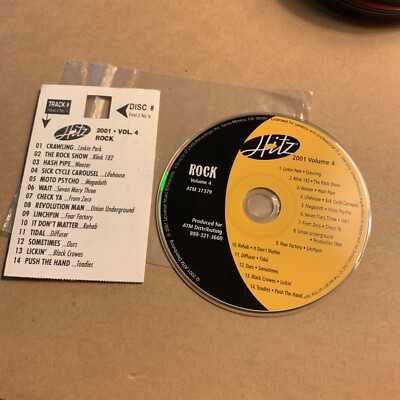 No Jewel Case Wjukebox Strip Cd Hitz Rock Volume 4 2001 linkin