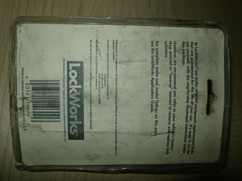 Cerradura de encendido vintage LockWorks Volkswagen LC 14600 envío gratuito Foto 4 de 4