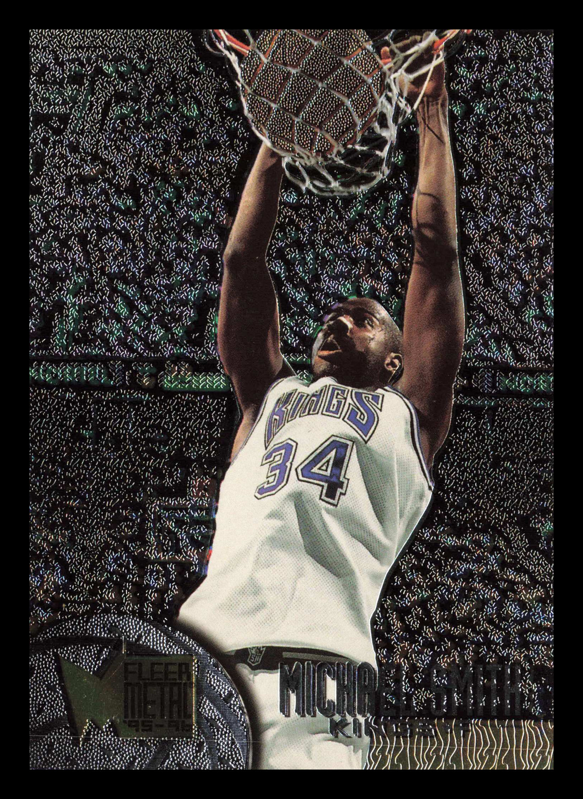 Michael Smith #188 1995-96 Metal Sacramento Kings Basketball
