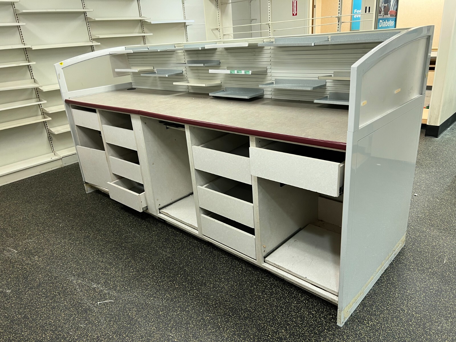 Pharmacy shelving Uniweb end cap eBay