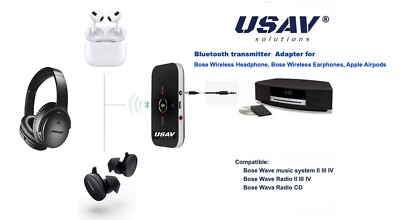 Bluetooth transmitter Adapter for Bose CD Player to Bose Wireless