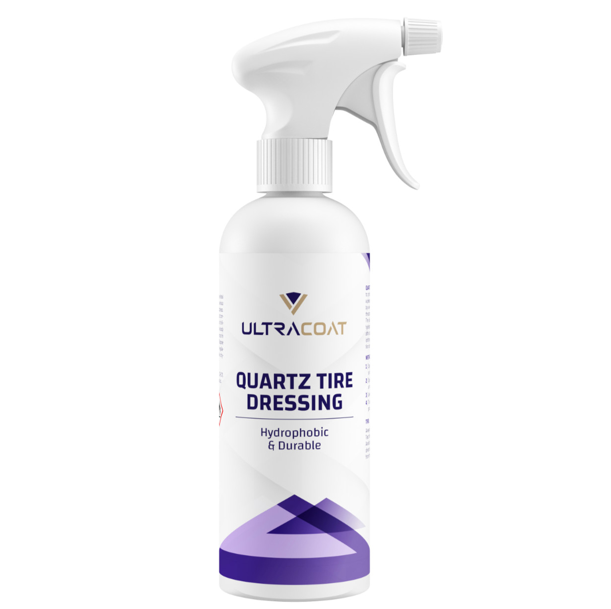 ULTRACOAT Tyre Dressing 500ml -SiO2 Shine Hydrophobic and Durable Satin or Gloss