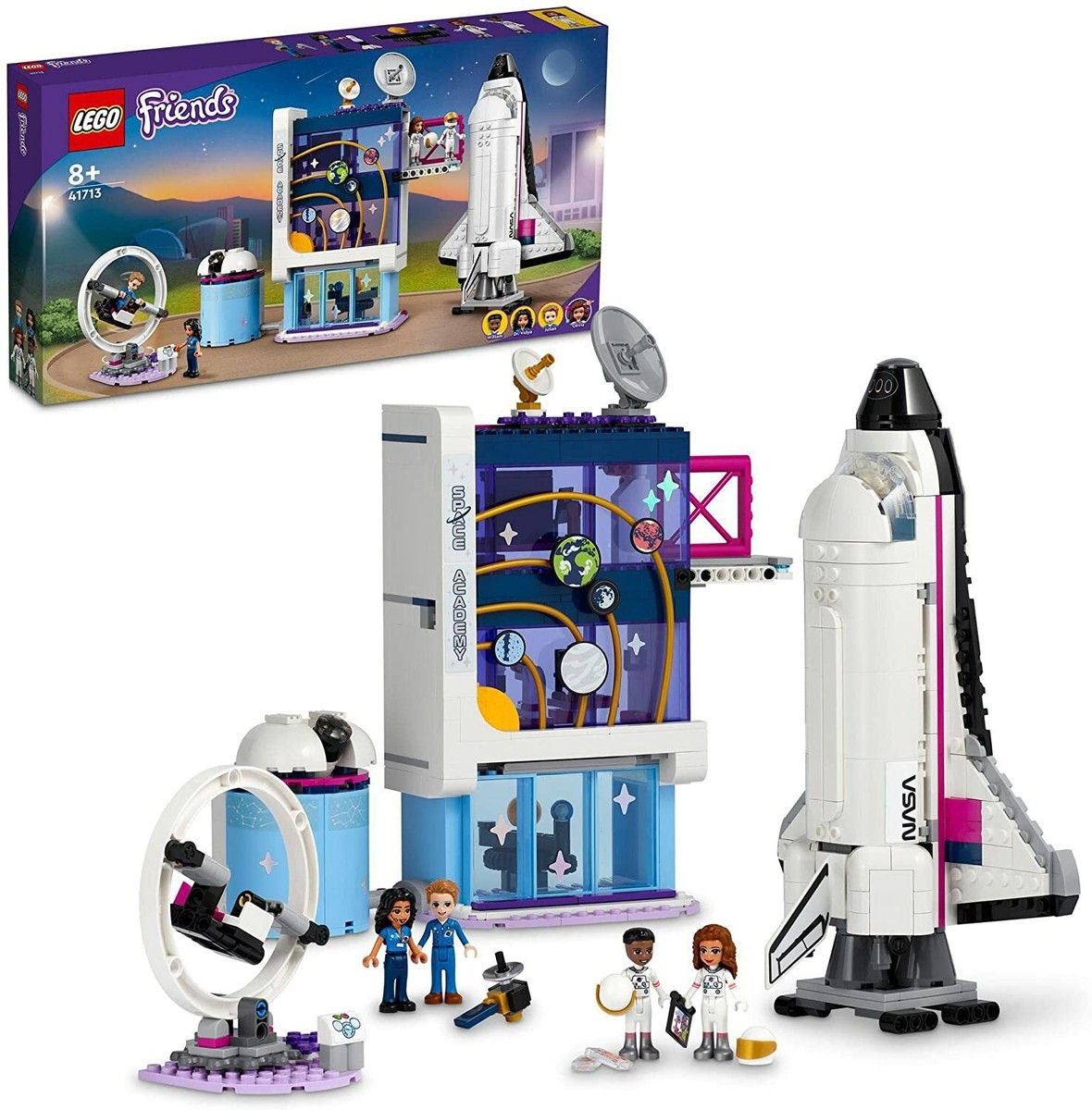 LEGO 41713 Friends Olivia's Space Academy 757 Piece Space Shuttle