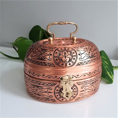 Turkish Bath Hammam Copper Soap Storage Container – Kildan Soap Box Handcrafted - 第 2/3 張圖片