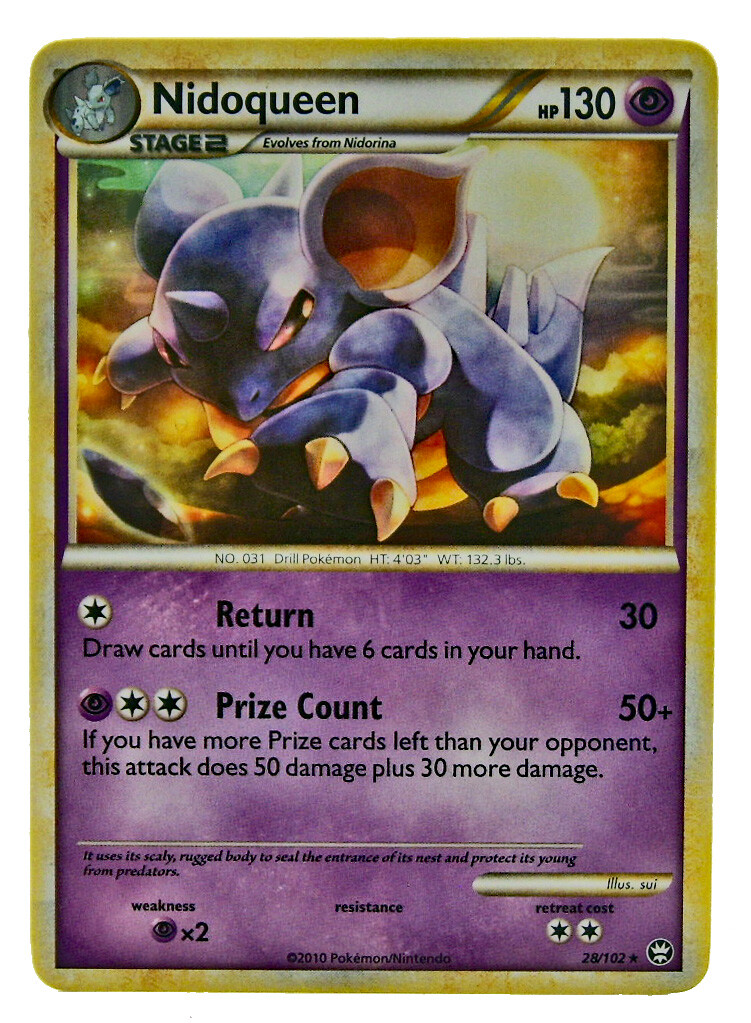 Nidoqueen 28/102 Rare Non Holo HS Triumphant New NM+ With eBay Tracking