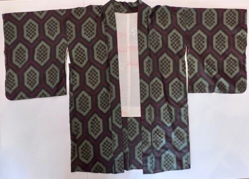 Men's Vintage Japanese Silk Kimono Robe - Picture 2 of 5