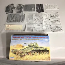 Eastern Express T-34 /76 Medium Tank Mine Roller Plastic Model Incomplete