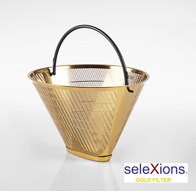 seleXions : GF4M Gold Kaffee-Dauerfilter (Filter Nr. 4) aus Ganzmetall