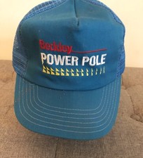 Berkley Power Pole Fishing Hat Vintage Snapback Cap USA Made Blue by Stylemaster