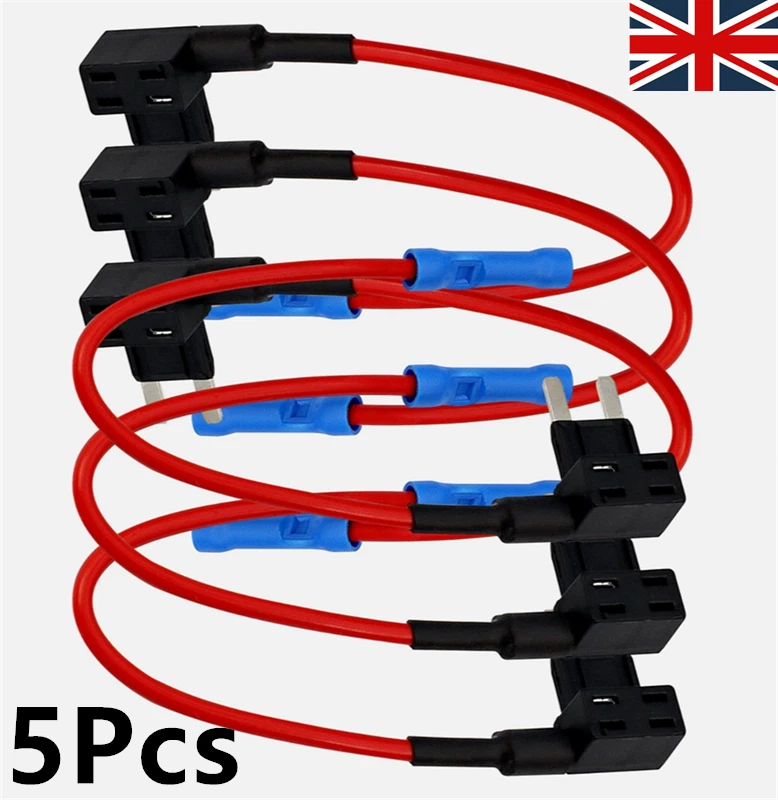 5x Add A Circuit Piggy Back Fuse Holder Standard Blade High Quality, - Image 4 of 4