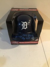 DETROIT TIGERS- DENNY MCLAIN SIGNED AUTOGRAPH MINI HELMET TRISTAR COA DETROIT TIGERS- DENNY MCLAIN SIGNED AUTOGRAPH MINI HELMET TRISTAR COA