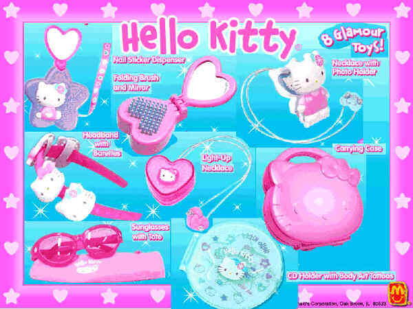 Vintage Hello Kitty Mcdonalds Toys MCDONALD'S HAPPY MEAL Hello