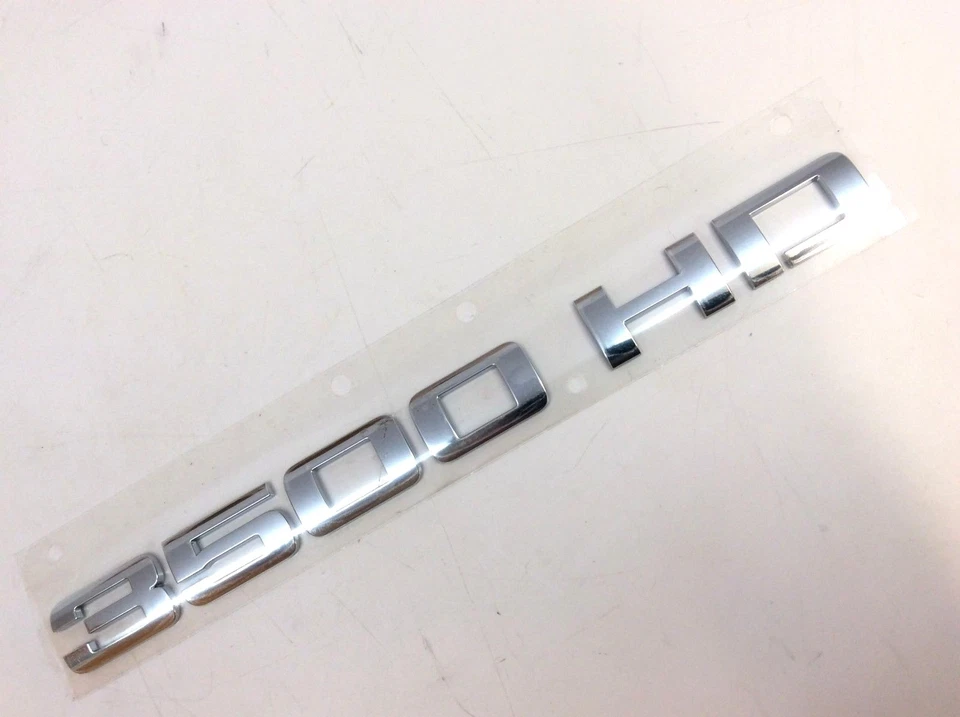 Chevrolet Silverado GMC Sierra 3500HD Front Door 3500HD Nameplate EMBLEM new OEM - Image 2 of 4