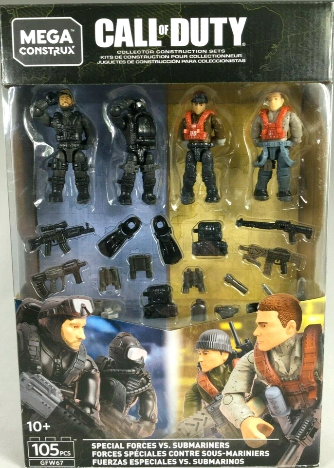 Mega Construx Call Of Duty 105 Piece Special Forces VS Submariners Set New 2019 - Image 2 of 4