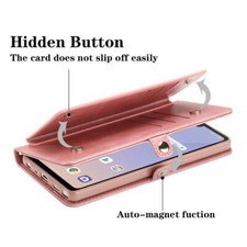 Funda Tipo Cartera Con Cierre Para Móvil LG - Diseño Floral De Margarita Multicolor | Con Bolsillo Para Tarjetas