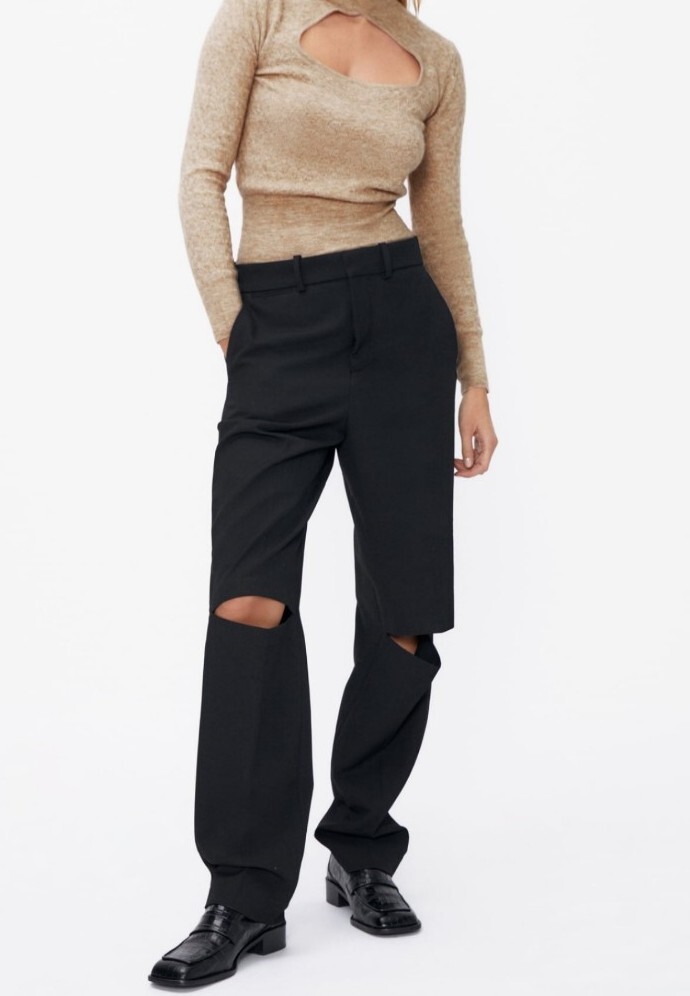 Zara limited edition cut-out trousers Size M RRP £49.99 image 9