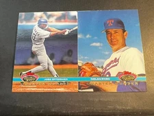 Box 55: 1991 St. Club MEMBERS ONLY UNCUT PANEL Jose Offerman Nolan Ryan