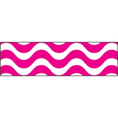 Wavy Pink Bolder Borders  Trend Enterprises Inc. T-85157