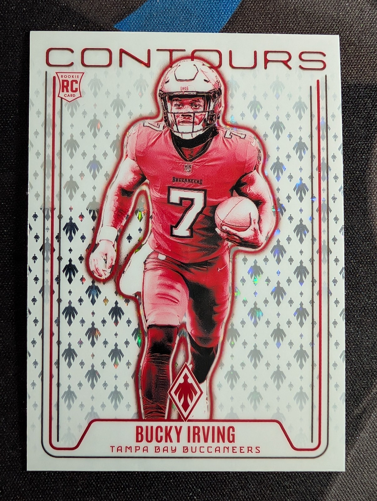 2024 Panini Phoenix - Contours Bucky Irving #CON-BIG (RC) Silver Stars Holo Card