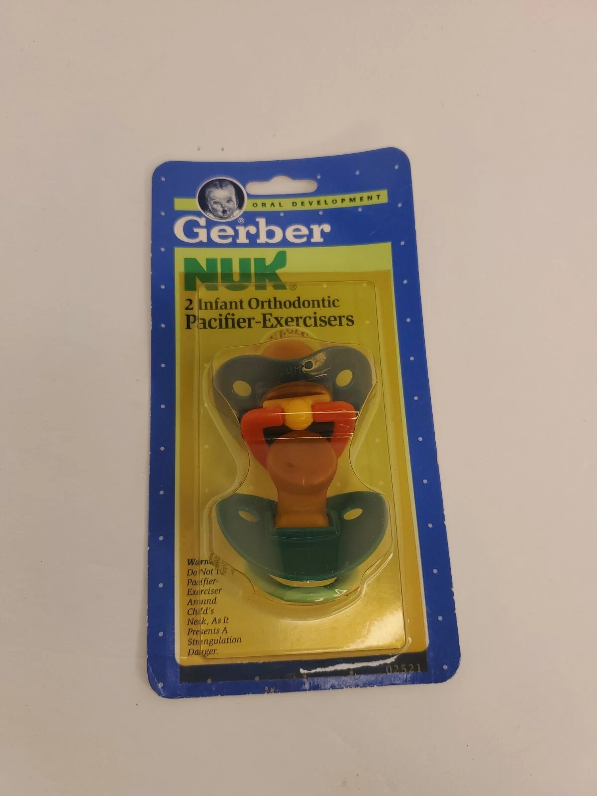 NEW! Vintage 1991 Gerber NUK 2 Pack Infant Orthodontic Pacifier-Exercisers
Opens in a new window or